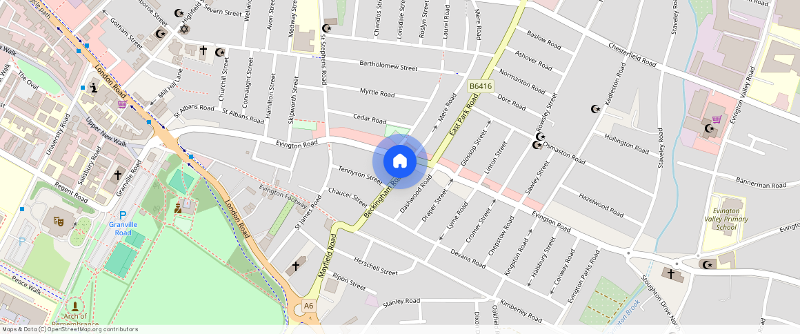 Beckingham Rd, Leicester, leicestershire, lle2 1hb