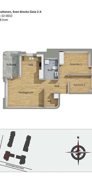 Sven Brocks gata 2 A - Foto 1