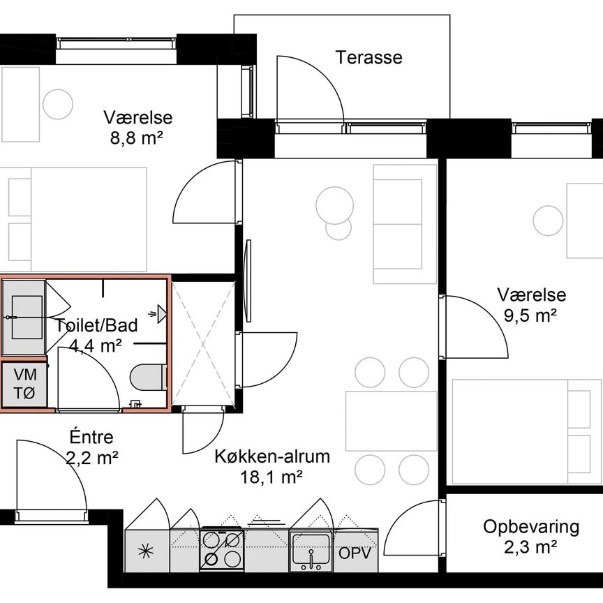 Jarlsberggade 5B, st lejl. 4 - Foto 2