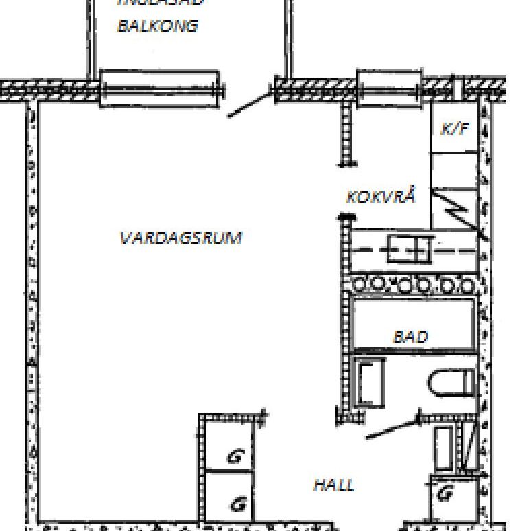 1 rokv, Kaptensgatan 27A, Motala - Foto 2