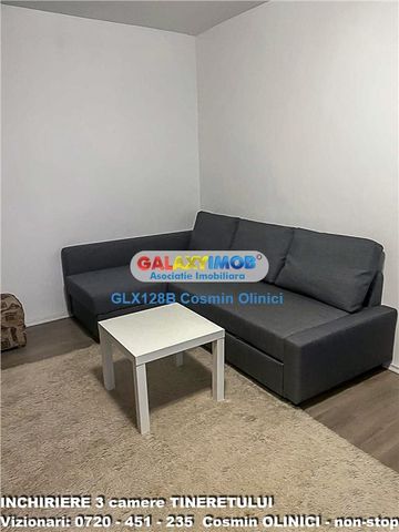 Inchiriere apartament 3 camere Tineretului decomandat mobilat - Fotografie 2