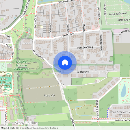 ul. Leszczyny, Stegny, Mokotów, Warszawa, mazowieckie