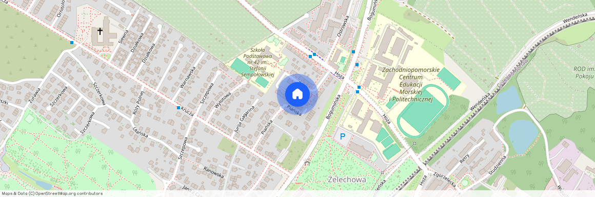 Żelechowa, Żabia, Szczecin