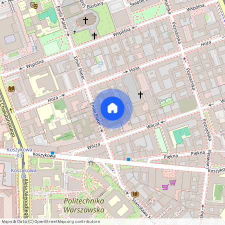 ul. Emilii Plater, Śródmieście Południowe, Śródmieście, Warszawa, mazowieckie