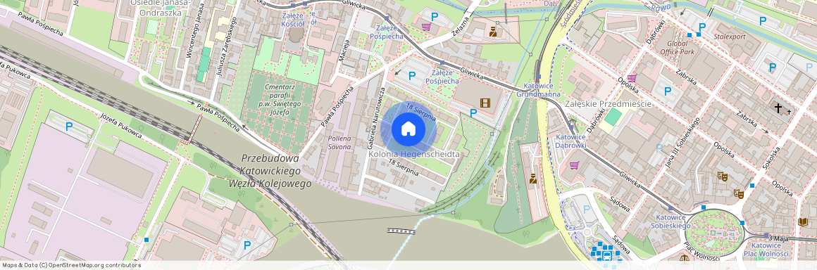 ul. 18 Sierpnia, Załęże, Katowice, śląskie