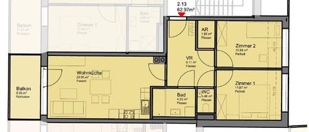 Top-moderne 3-Zimmer-Neubauwohnung mit MEGA-SÜD-BALKON (7m²) nahe Akademiepark - Photo 5