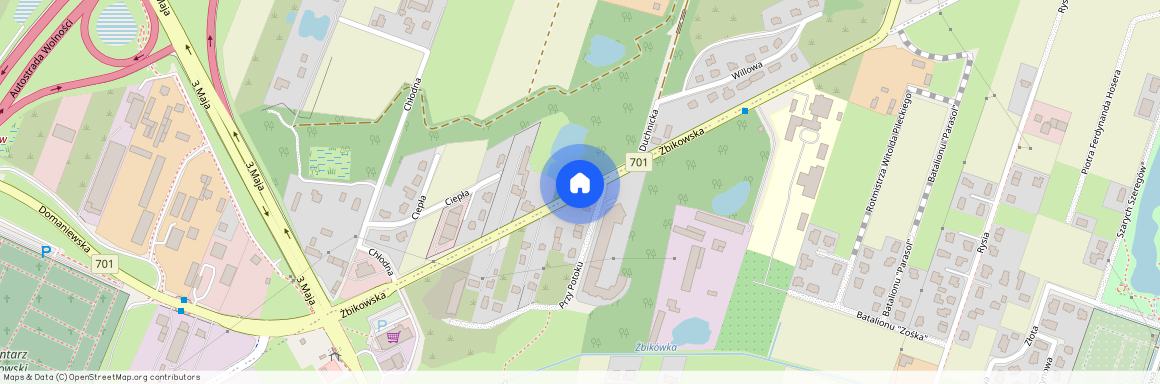 Pruszkowski, Pruszków, Żbików, Żbikowska