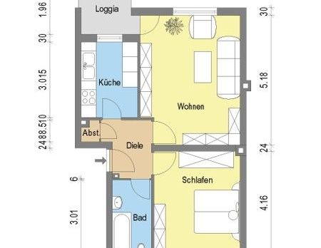 schöne 2-Zimmerwohnung mit Balkon! - Photo 1