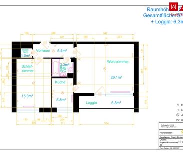 Zentral gelegene 2-Raum-Wohnung mit XL-Loggia und einmaliger Aussicht! - Foto 4