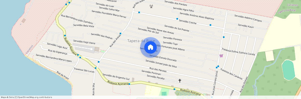 Servidão Unidos, Tapera da Base, Florianópolis, SC, 88049335