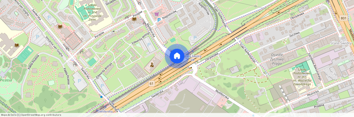 ul. Myśliborska, Tarchomin, Białołęka, Warszawa, mazowieckie