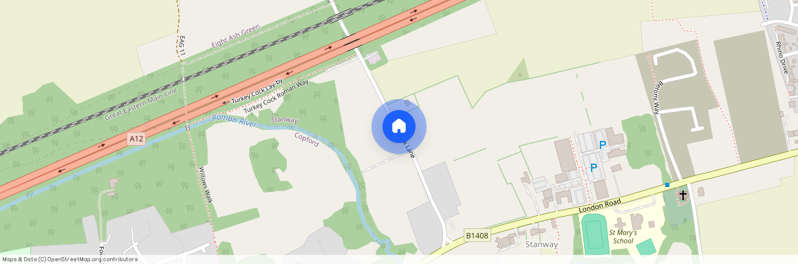 Turkey Cock Lane, Stanway