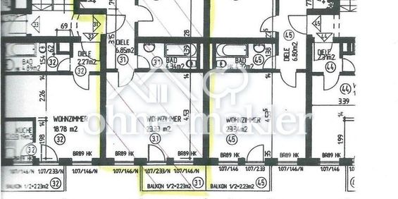 Schöne 2-ZKB-Wohnung mit Süd Balkon 2. OG München Moosach nähe OEZ - Foto 3