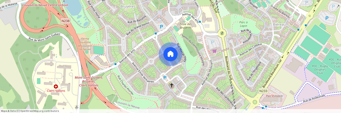 Avenue Maurice Maeterlinck, 43, 202, 1348, Ottignies-Louvain-La-Neuve