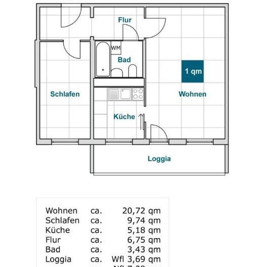 Praktische 2-Zimmer-Wohnung mit Balkon! - Photo 1