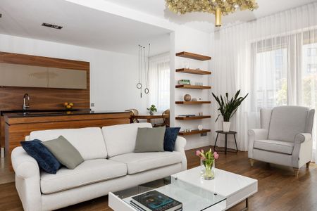 Nowoczesne Wysoki standard Duży salon 56.3 m² - Photo 3