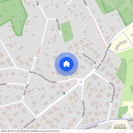 Gretas Backe, Huddinge