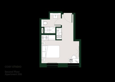 Studio Flat, The James, S1 - Photo 3