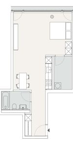 1.5 Zimmer, 50 m², 9. Stock - Photo 4