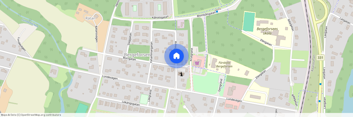 Rimogatan, Bergeforsen