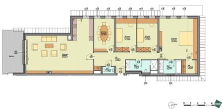 Helle 5-Zimmer-Wohnung mit Westbalkon, Klimaanlage und Tiefgarage - Photo 2