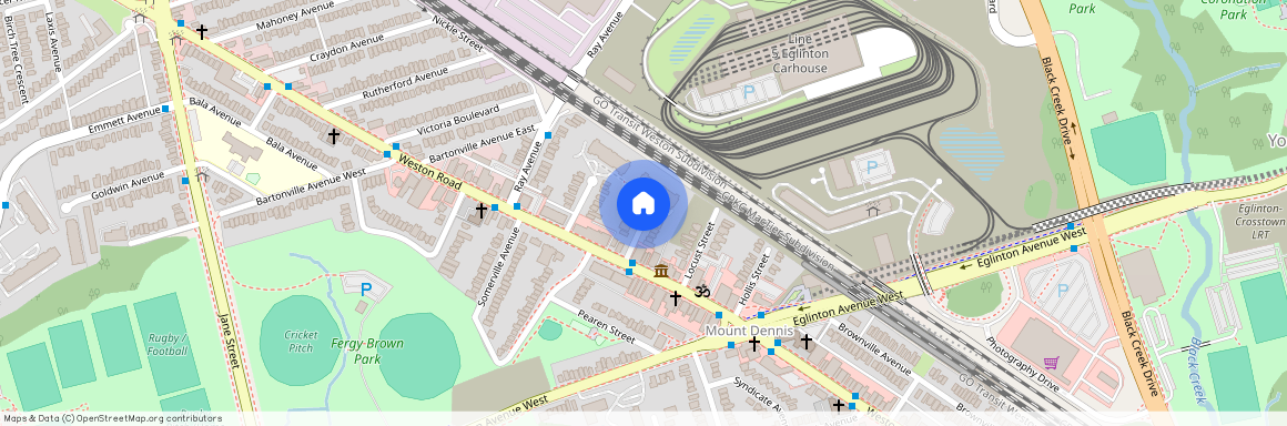 google map, York, York, Toronto, M6M 5C4