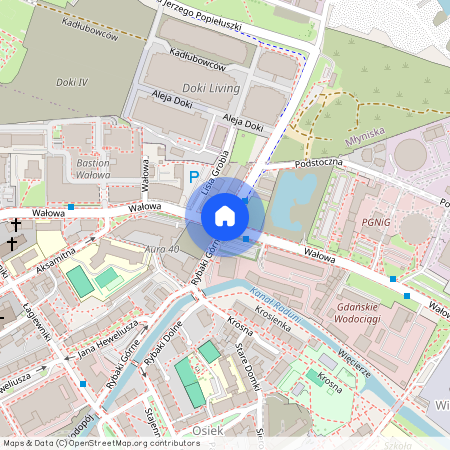 ul. Rybaki Górne, Śródmieście, Gdańsk, pomorskie