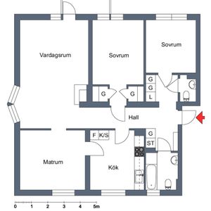 Storgatan 43 A Motala – 4 r.o.k - Foto 3