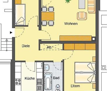 Gut geschnittene 3-Zimmer-Wohnung mit Balkon - Photo 4