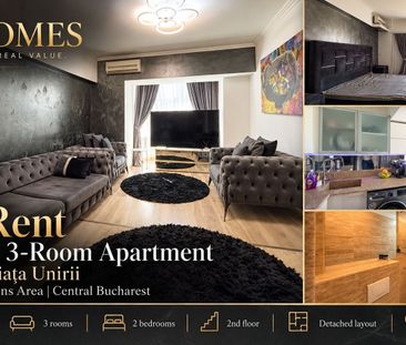 Chirie | Apartament 3 camere | Ultracentral | Metrou Piața Unirii - Fotografie 1