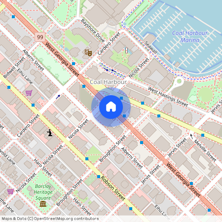 google map, Vancouver, Vancouver, Metro Vancouver, V6G 2T8