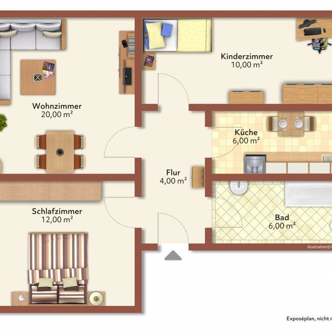 3 Raum-Wohnung - Photo 2