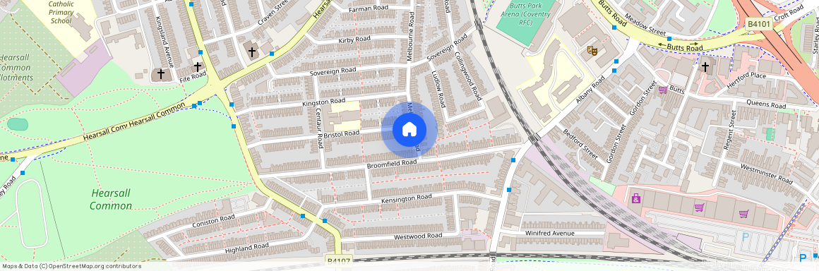 Melbourne Road, Earlsdon, Coventry, CV5
