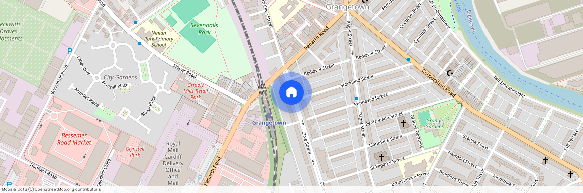 CF11 7JB Grangetown, Wales, Cardiff