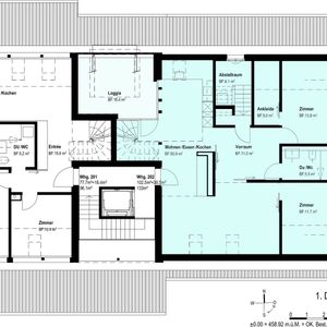 3.5 Zimmer, 133 m², 2. Stock - Foto 2