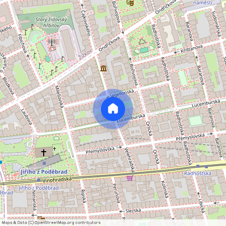 Velehradská, Praha 3 - Vinohrady