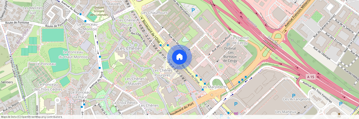 Rue des Marjoberts et Boulevard de l'Oise 95000 Paris