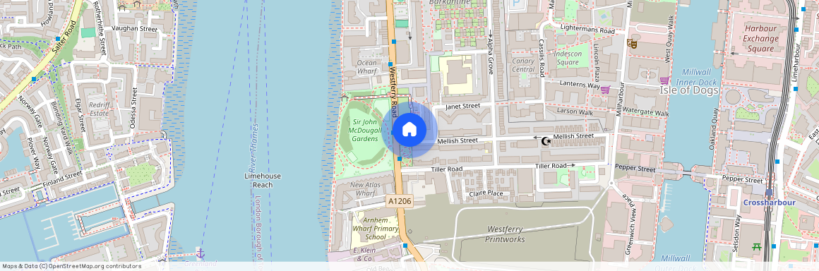 Bowsprit Point, Canary Wharf, E14