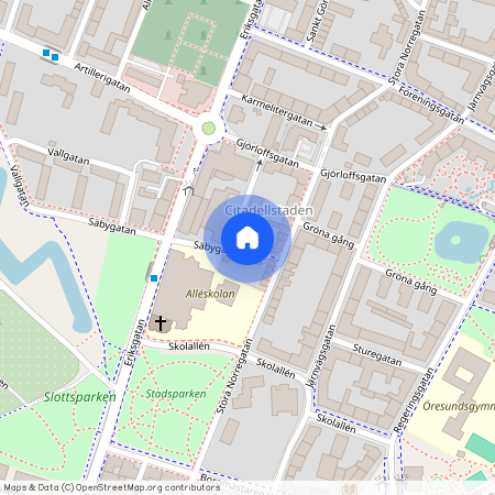 Säbygatan 25A, Öster