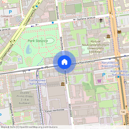 ul. Narutowicza, Fabryczna, Śródmieście, Łódź, łódzkie