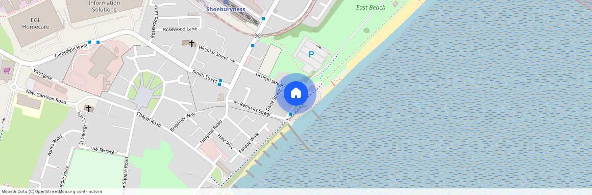 Shoeburyness, Rampart Terrace, Sandpipers, SS3 9AD, Essex