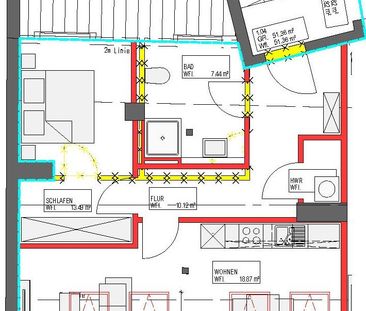 Schöne 2-Zimmerwohnung - DG - Duschbad - Einbauküche - Renoviert - ... - Photo 1