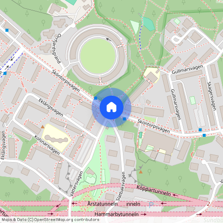 Sköntorpsvägen, Årsta