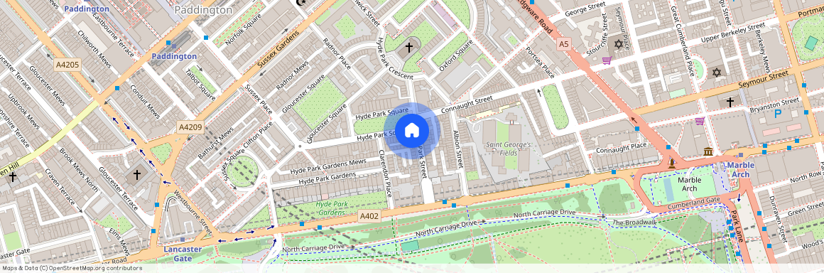 Hyde Park Square, Hyde Park, W2