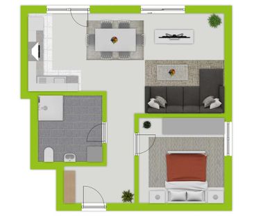 Hier beginnt Dein Feierabend: Helle Traumwohnung mit eigener Terras... - Foto 1