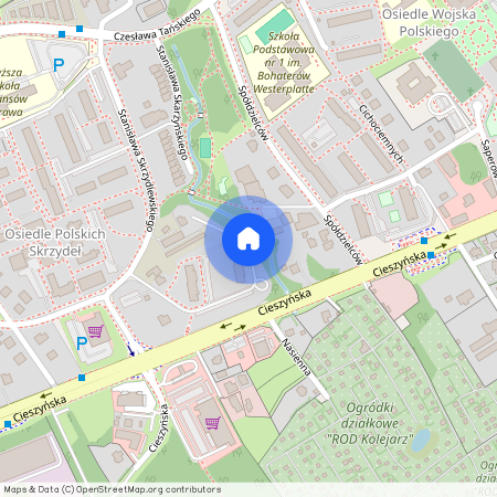 ul. Cieszyńska, Osiedle Polskich Skrzydeł, Bielsko-Biała, śląskie