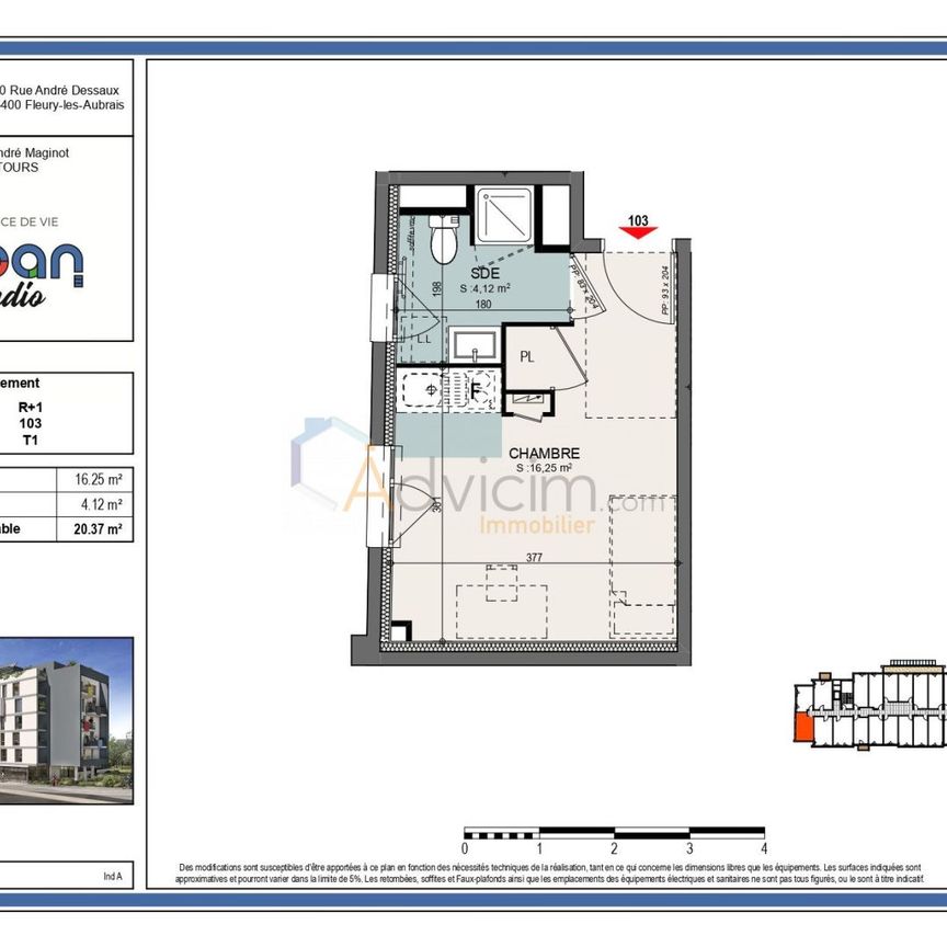 F 1 NEUF DE 20.46 m² - Photo 2