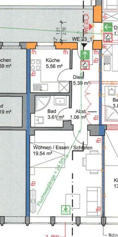 1KM ZUR KÖ! MODERNES SINGLE-APPARTEMENT IN ZENTRALER LAGE +KÜCHE - Photo 2