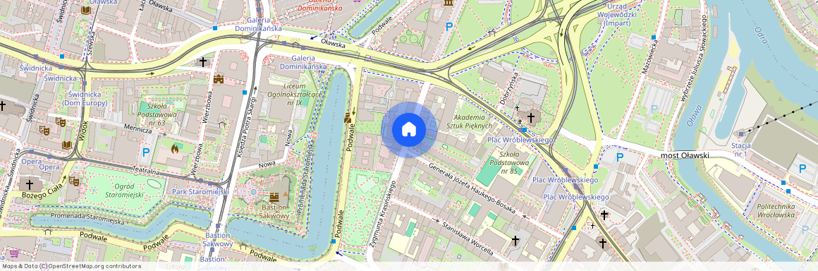 ul. Zygmunta Krasińskiego, Przedmieście Oławskie, Krzyki, Wrocław, dolnośląskie