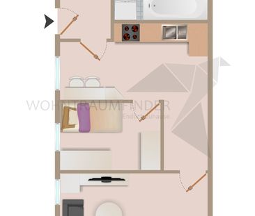 Kleine 2-Raum-EG-Wohnung in Pölbitz mit separatem Eingang - Photo 2